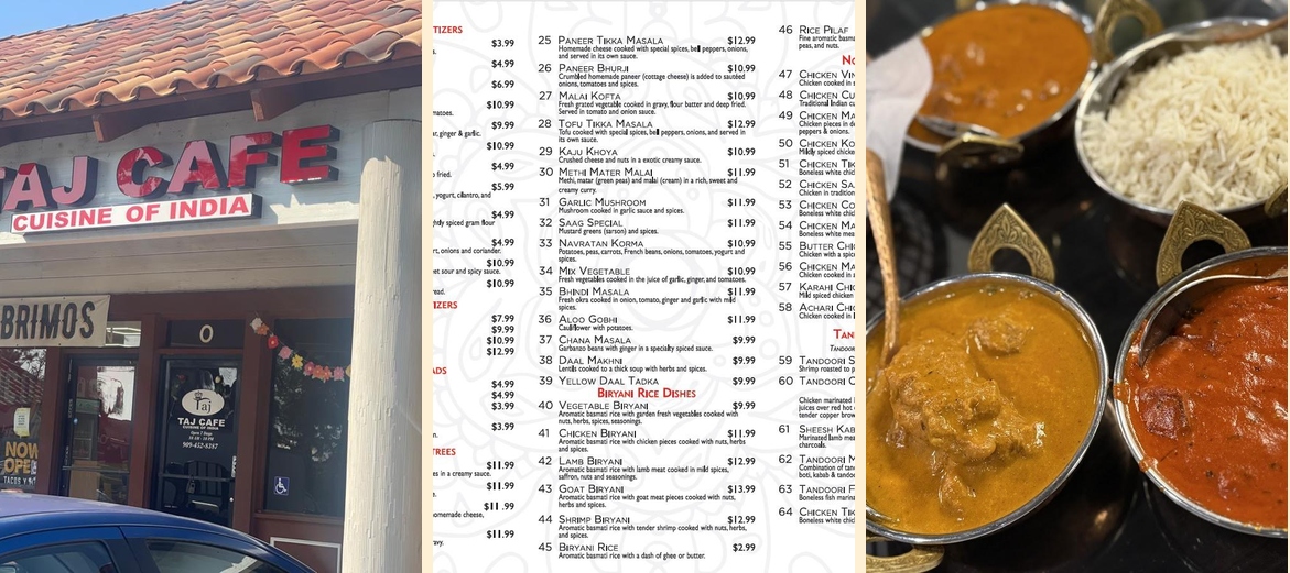 Taj Cafe Fontana CA Fontana