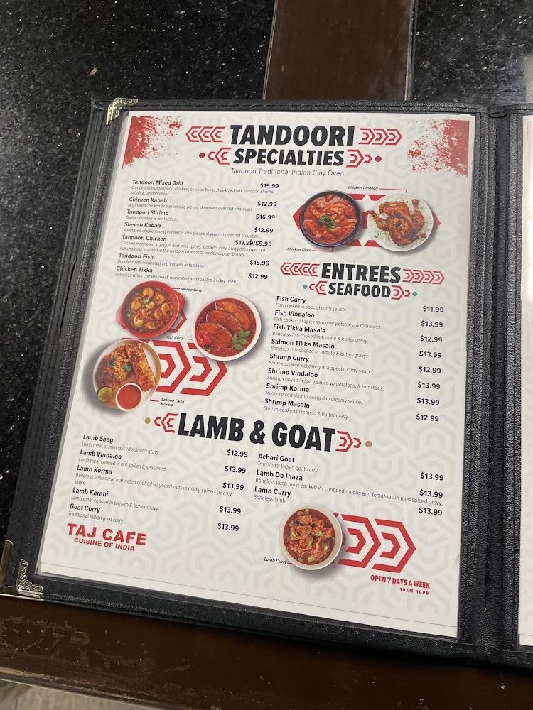 Taj Cafe Fontana CA - Menu Scan 3